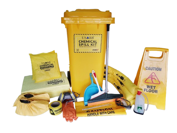 Industrial spill kit for rapid chemical and oil containment in UAE and Gulf region.