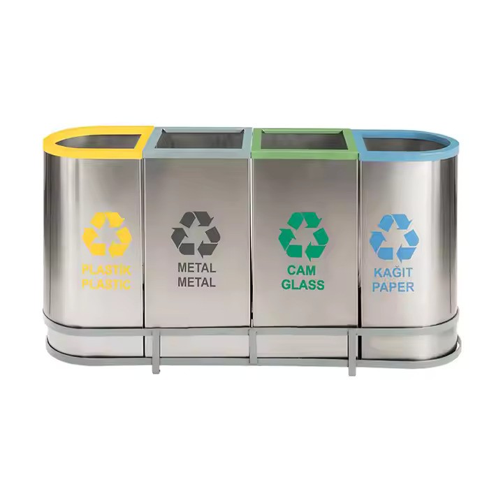 4 COMPARTMENT SS BIN