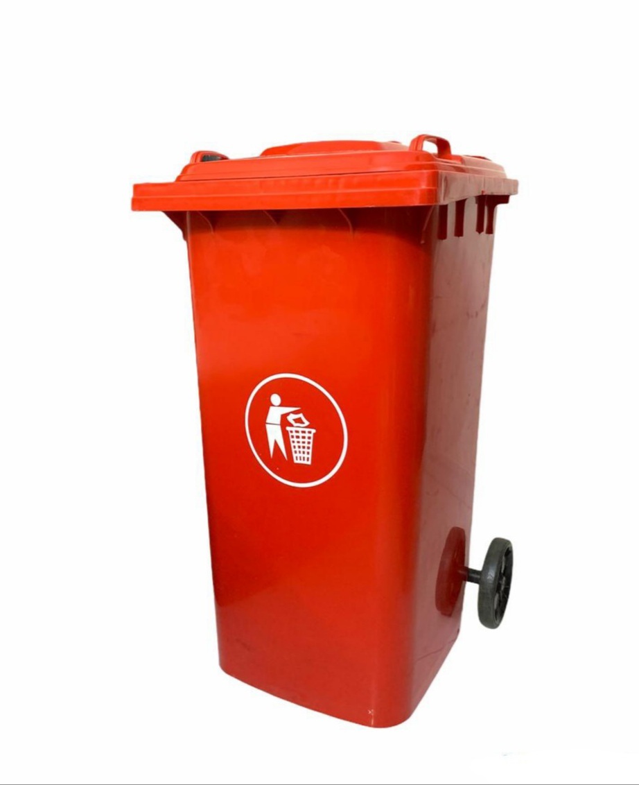METAL WASTE BIN 120 LITRES