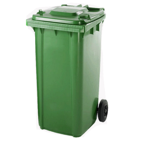 METAL WASTE BIN 240 LITRES