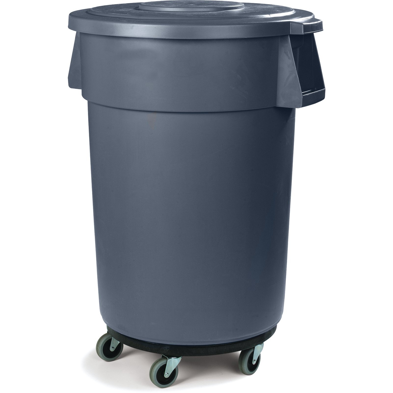 ROUND BIN WITH DOLLY & LID 125 LITRES 830X630 Dia